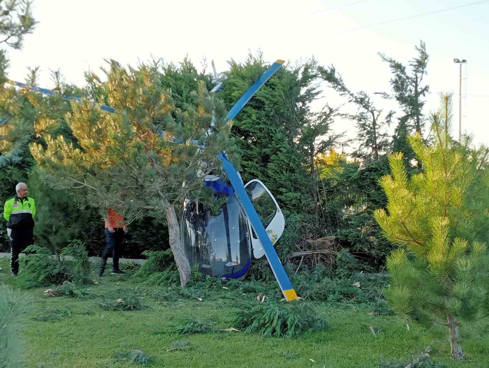 Afyonkarahisar'da helikopter düşüyor