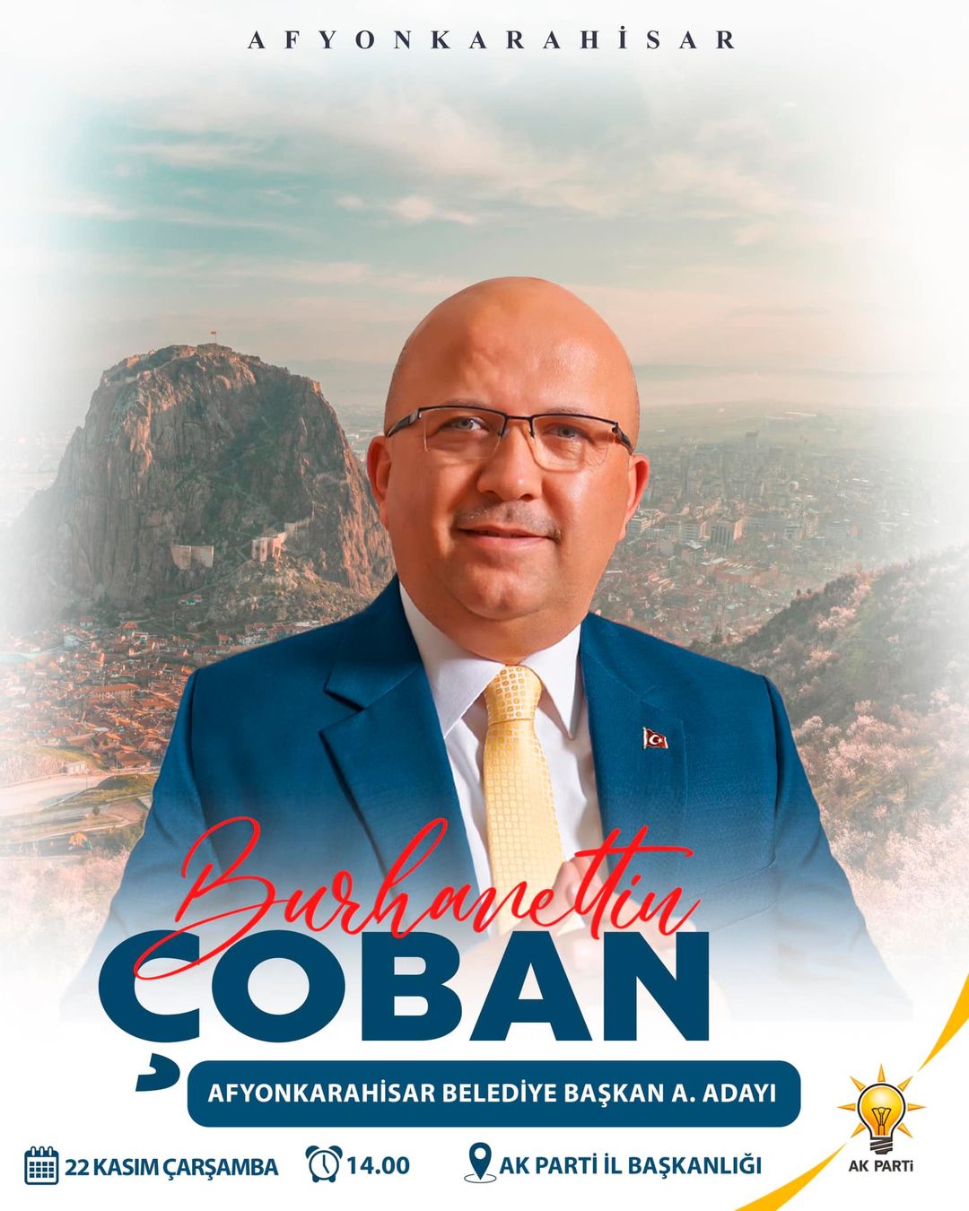 Burhanettin Çoban, Afyonkarahisar Belediye Başkanlığı İçin Aday Adayı Olacak!