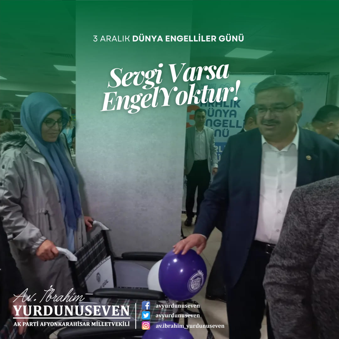 Dünya Engelliler Günü İçin İbrahim Yurdunuseven'den Çarpıcı Bir Mesaj