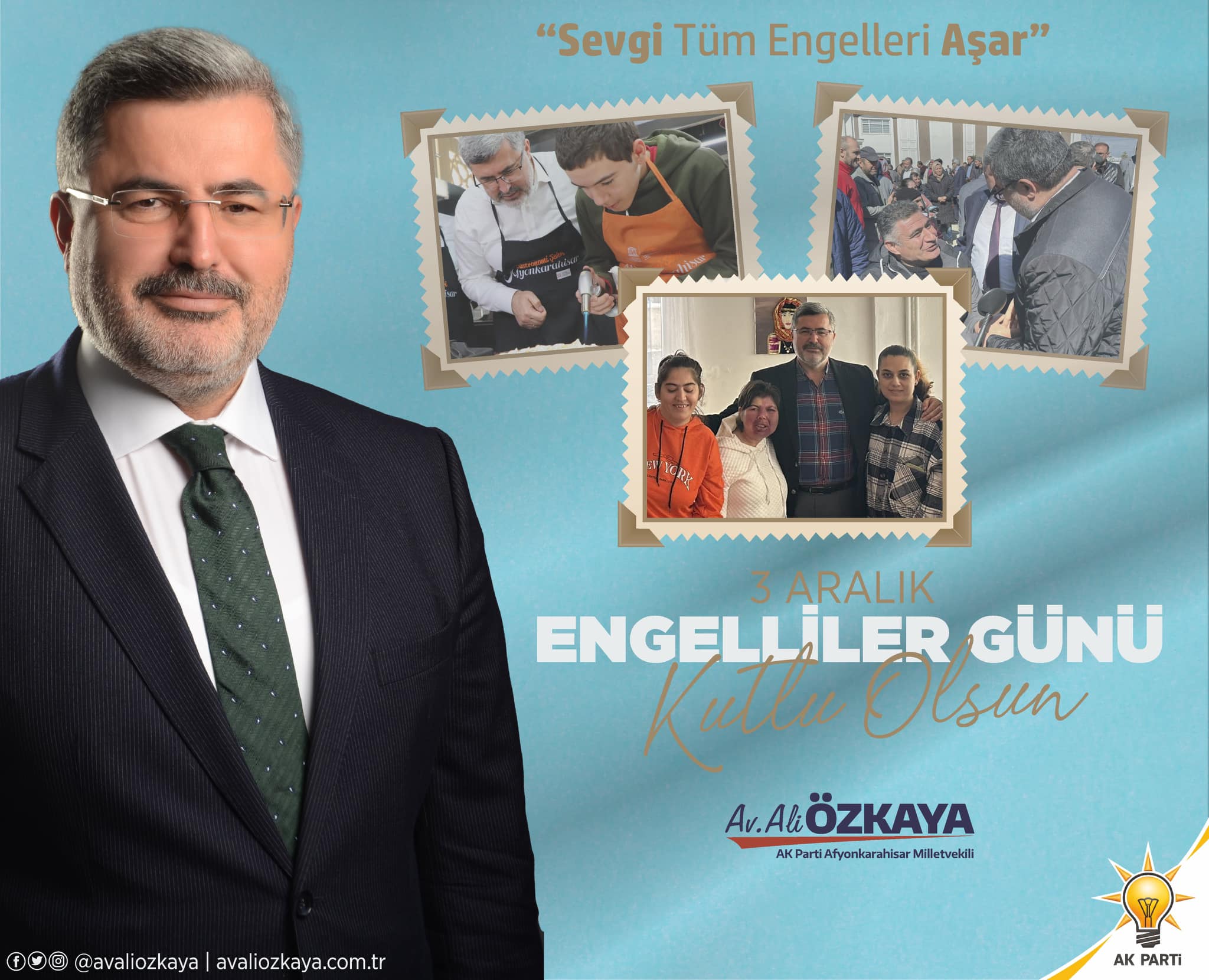 Ali Özkaya, Engelliler Günü'nde farkındalık çağrısı yaptı
