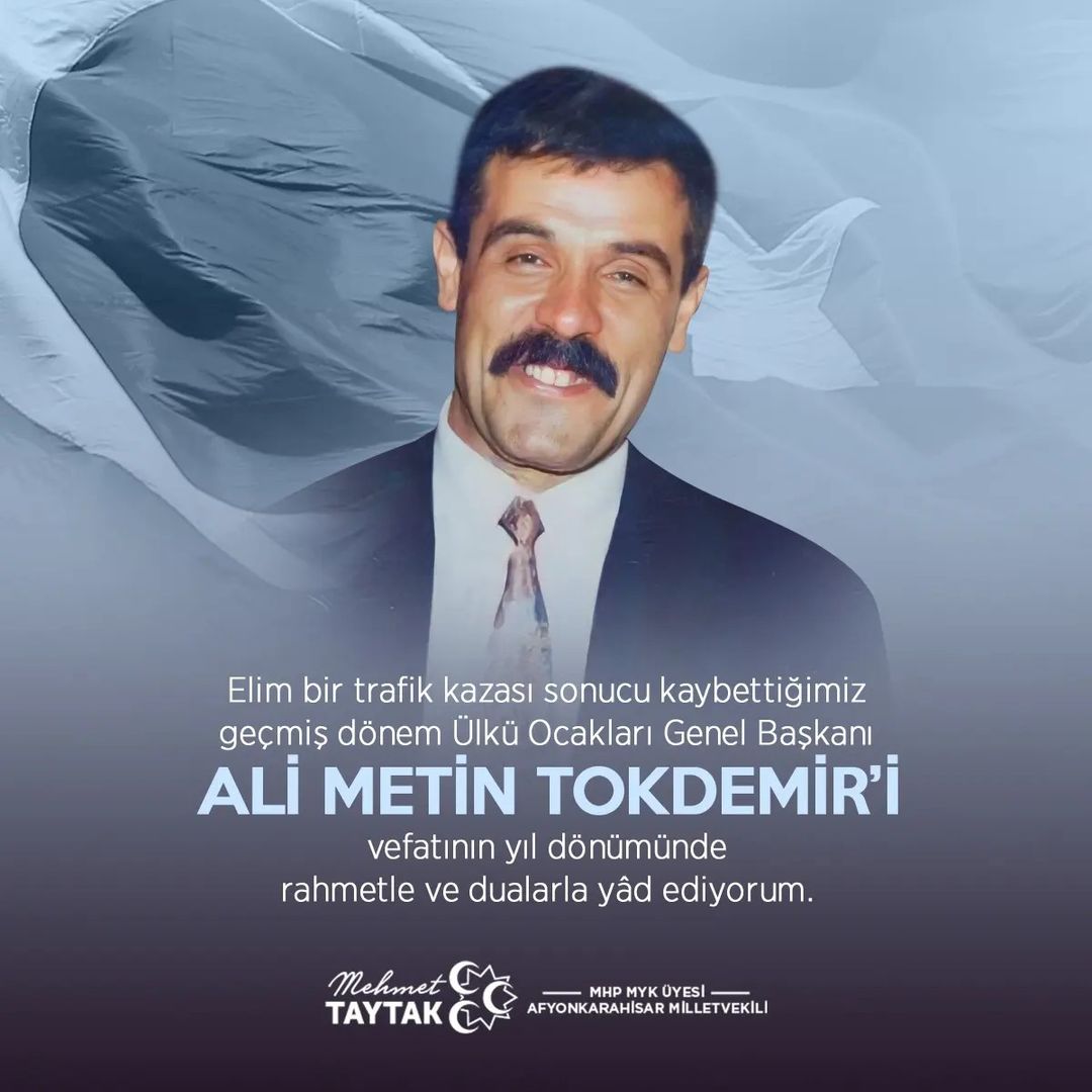MHP Milletvekili Taytak, Tokdemir'i anma mesajıyla onurlandırdı.