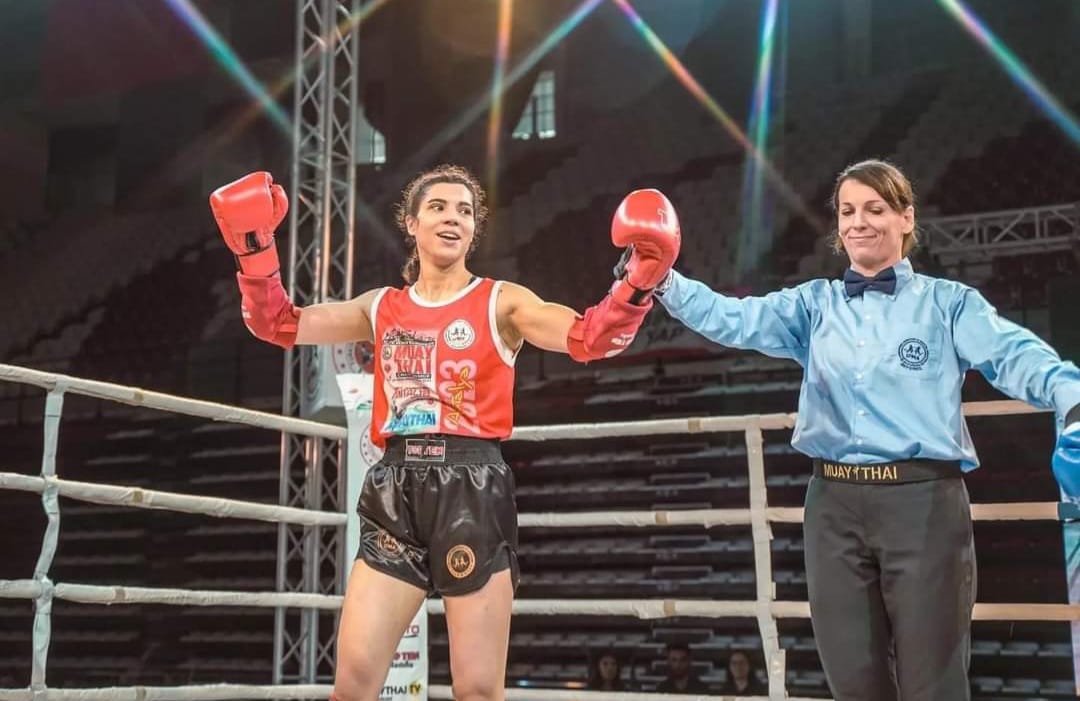 Afyonkarahisarlı Sporcu Kübra Kocakuş Avrupa Muaythai Şampiyonu