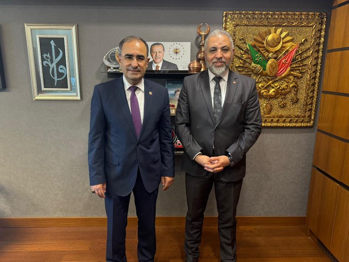 AK Parti Milletvekili Dr. Hasan Arslan, Çankırı İl Sağlık Müdürü Dr. Süleyman Sarıkaya'yı TBMM'de ağırladı