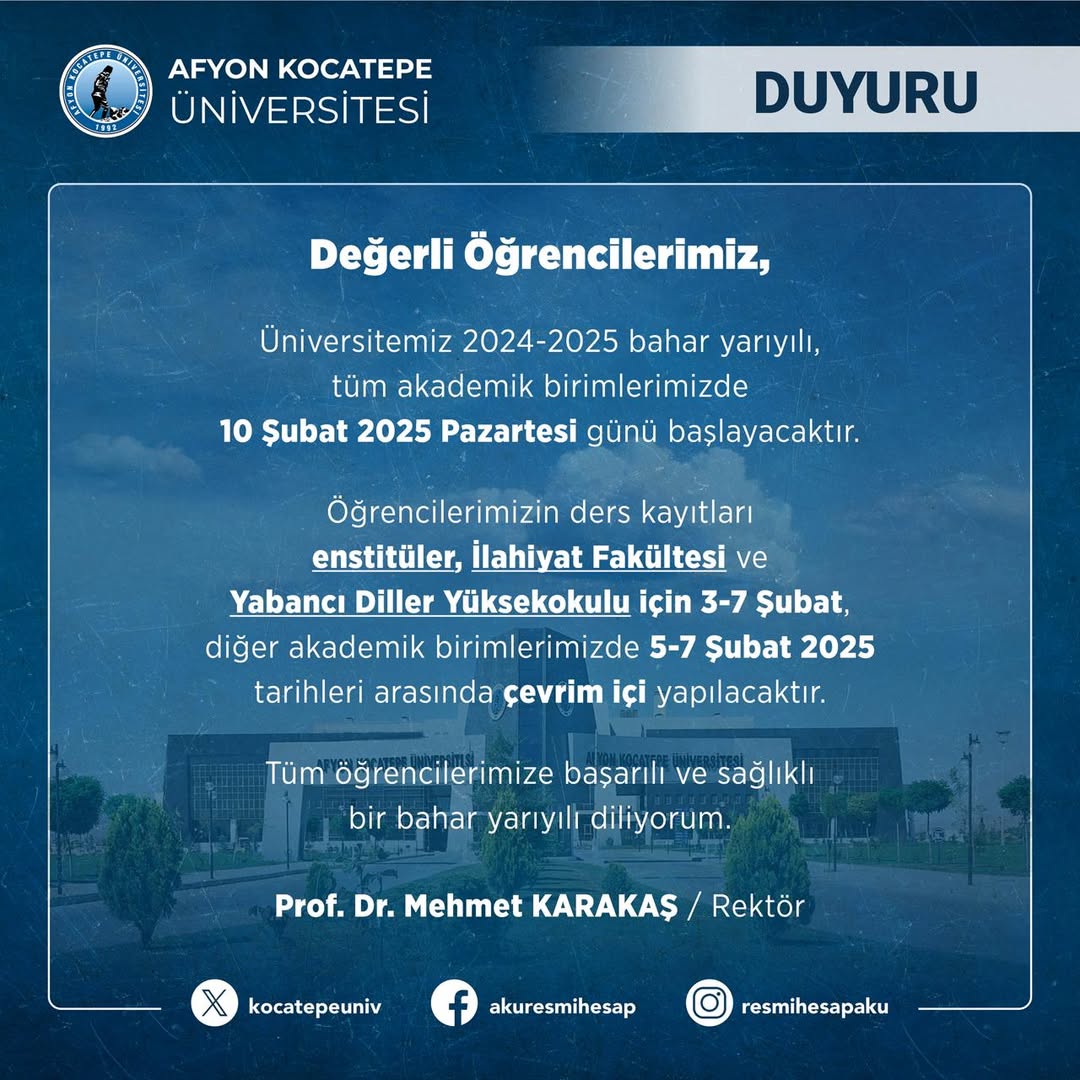 Afyon Kocatepe Üniversitesi'nin Öğrenci Başarıları Ödüllendirildi