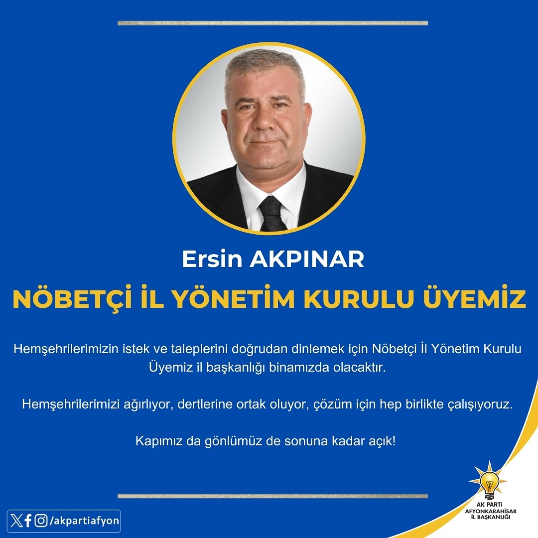 AK Parti Afyonkarahisar'da Halk İle Doğrudan İletişim Dönemi Başlatıyor