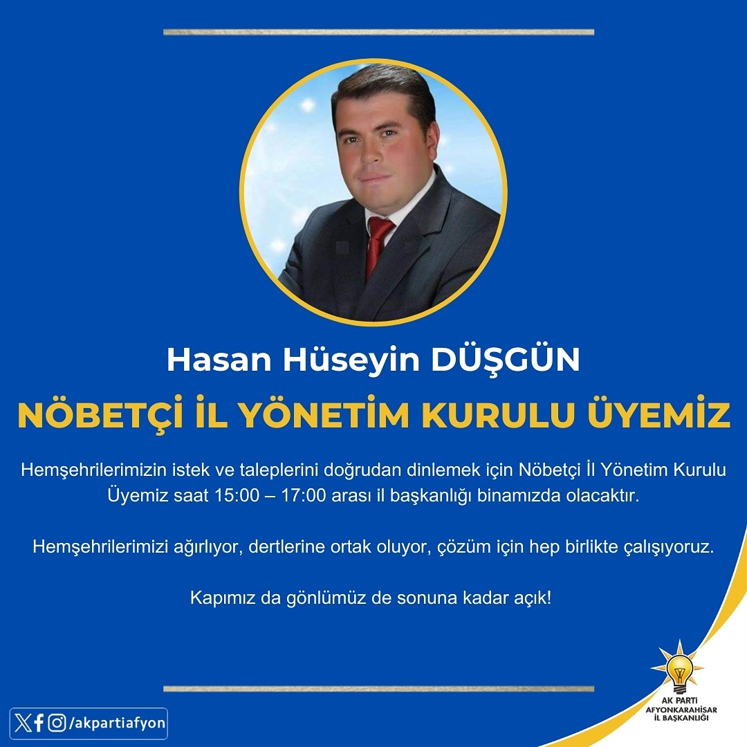 Afyonkarahisar AK Parti'den Halkla Bütünleşme Hareketi