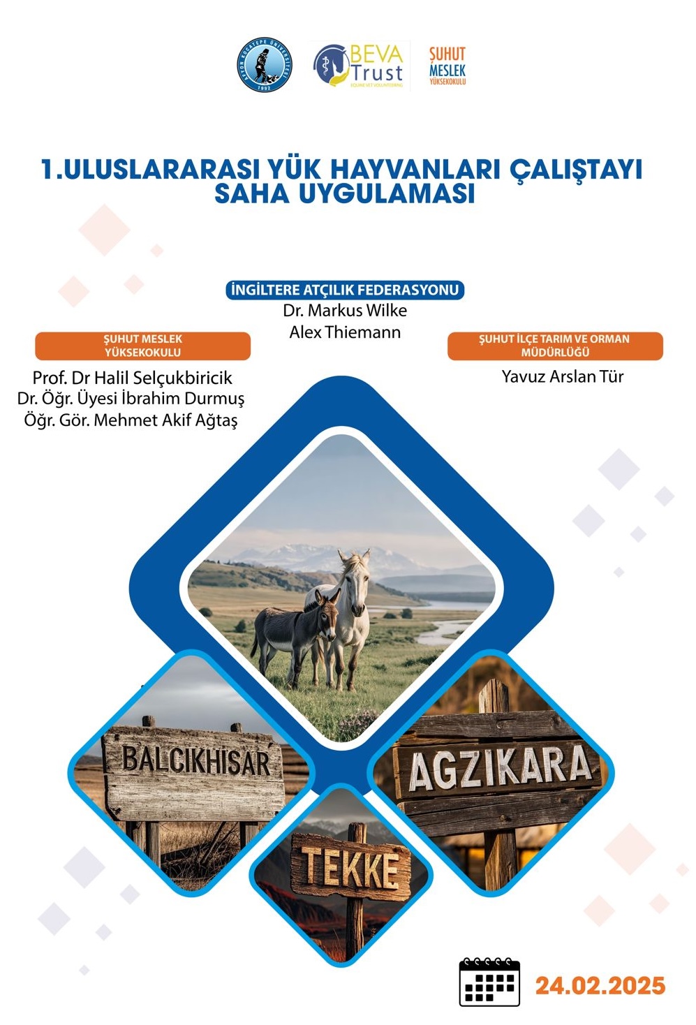 Uluslararası Yük Hayvanları Çalıştayı Şuhut'ta Başladı