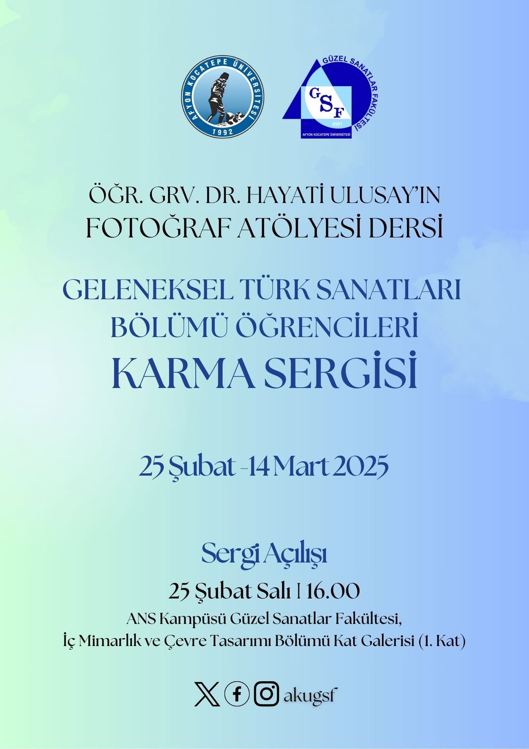 Afyon Kocatepe Üniversitesi'nde Görsel Şölen: Geleneksel Türk Sanatları Fotoğraf Sergisi Açıldı
