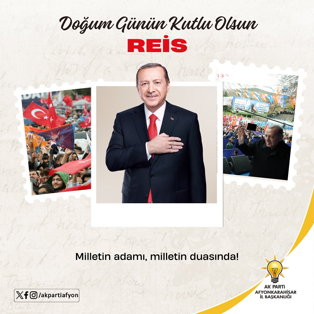 Milletin Adamı Cumhurbaşkanı Erdoğan'a Doğum Günü Kutlaması