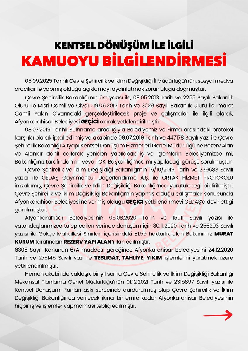 Afyonkarahisar'da Kentsel Dönüşüm Mağdurları İçin İyi Parti'den Destek